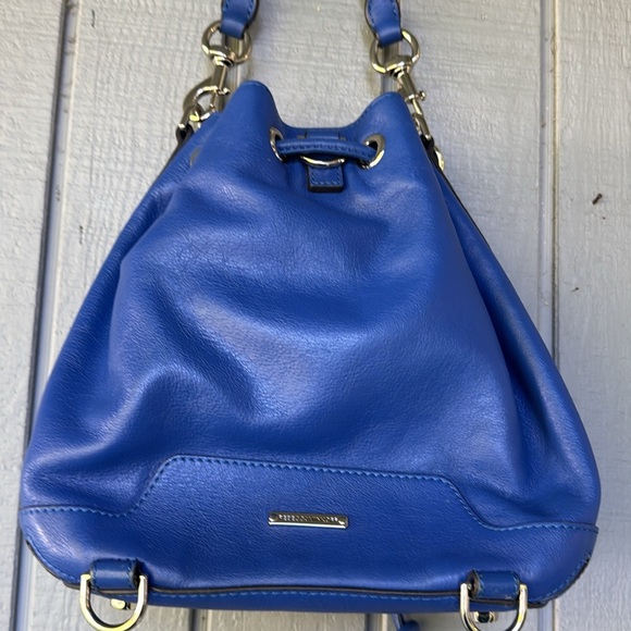 Rebecca Minkoff Blue Leather Backpack/HandBag - Picture 5 of 10